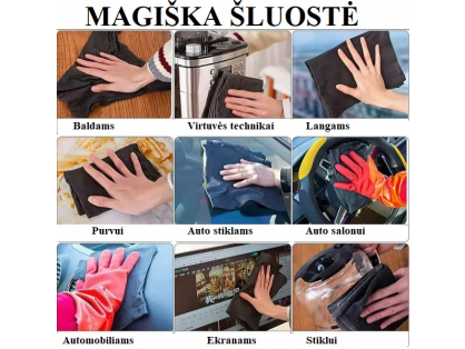  Aukštos kokybės Stebuklinga šluostė